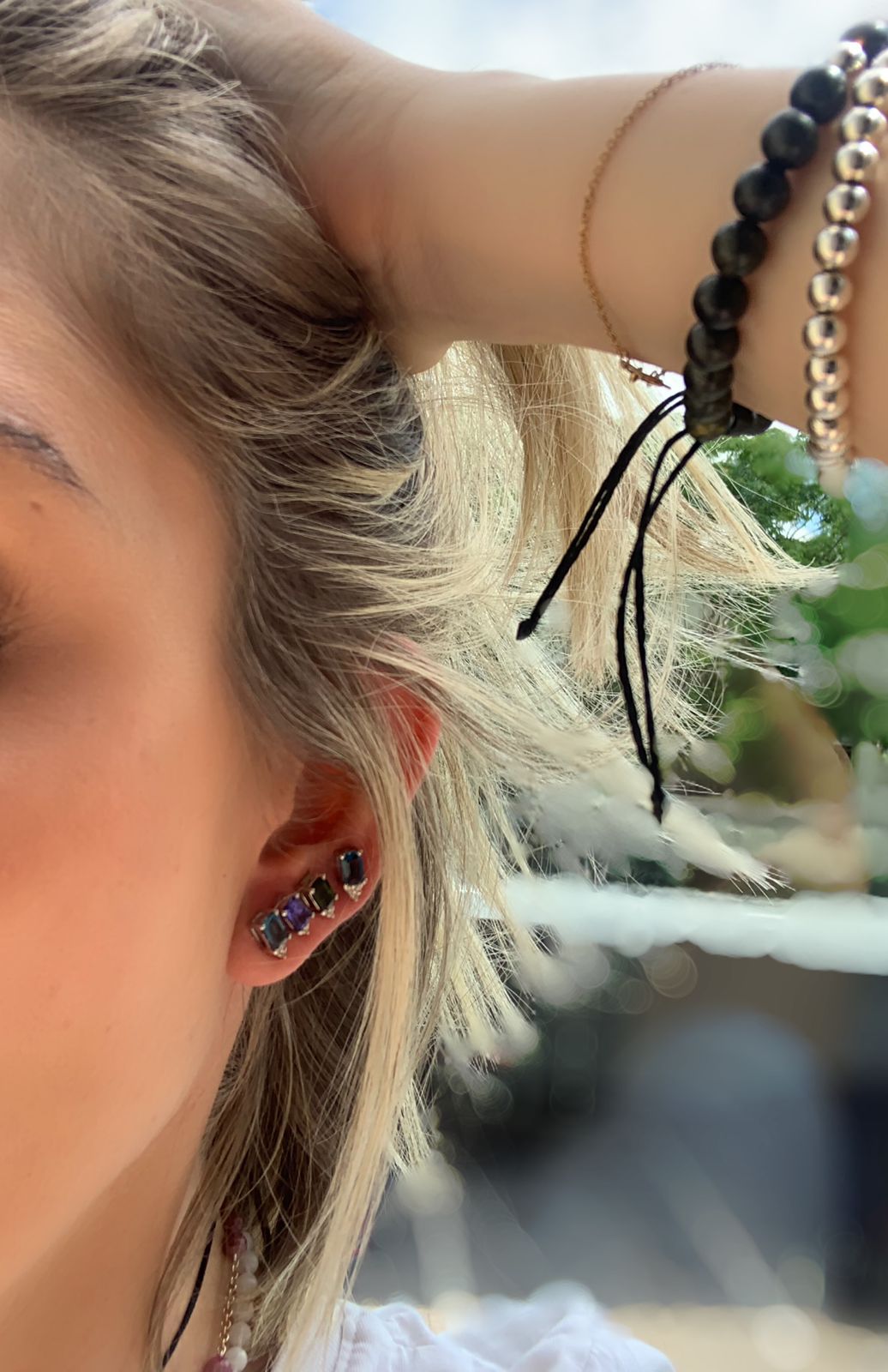 Gemstone & Diamond studs
