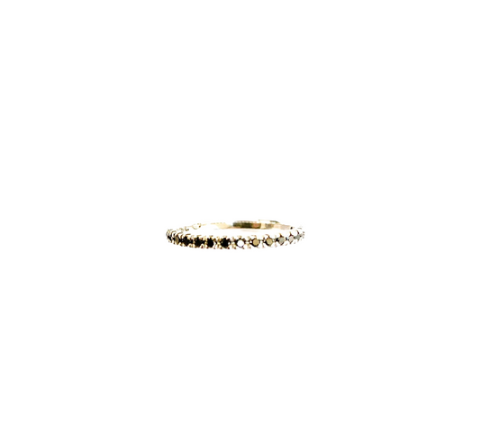 Black diamond eternity band