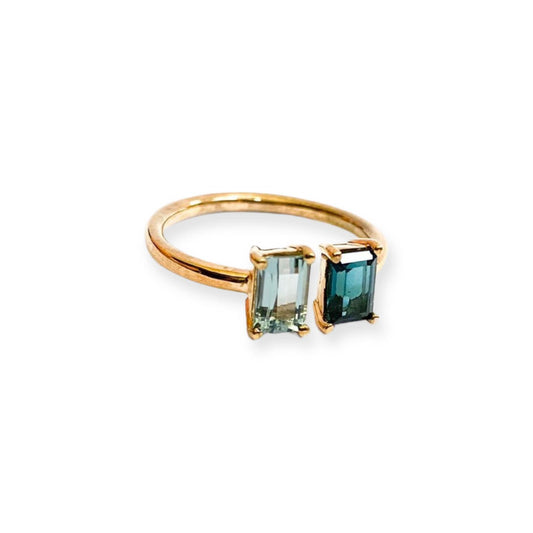 Tourmaline Double stone ring