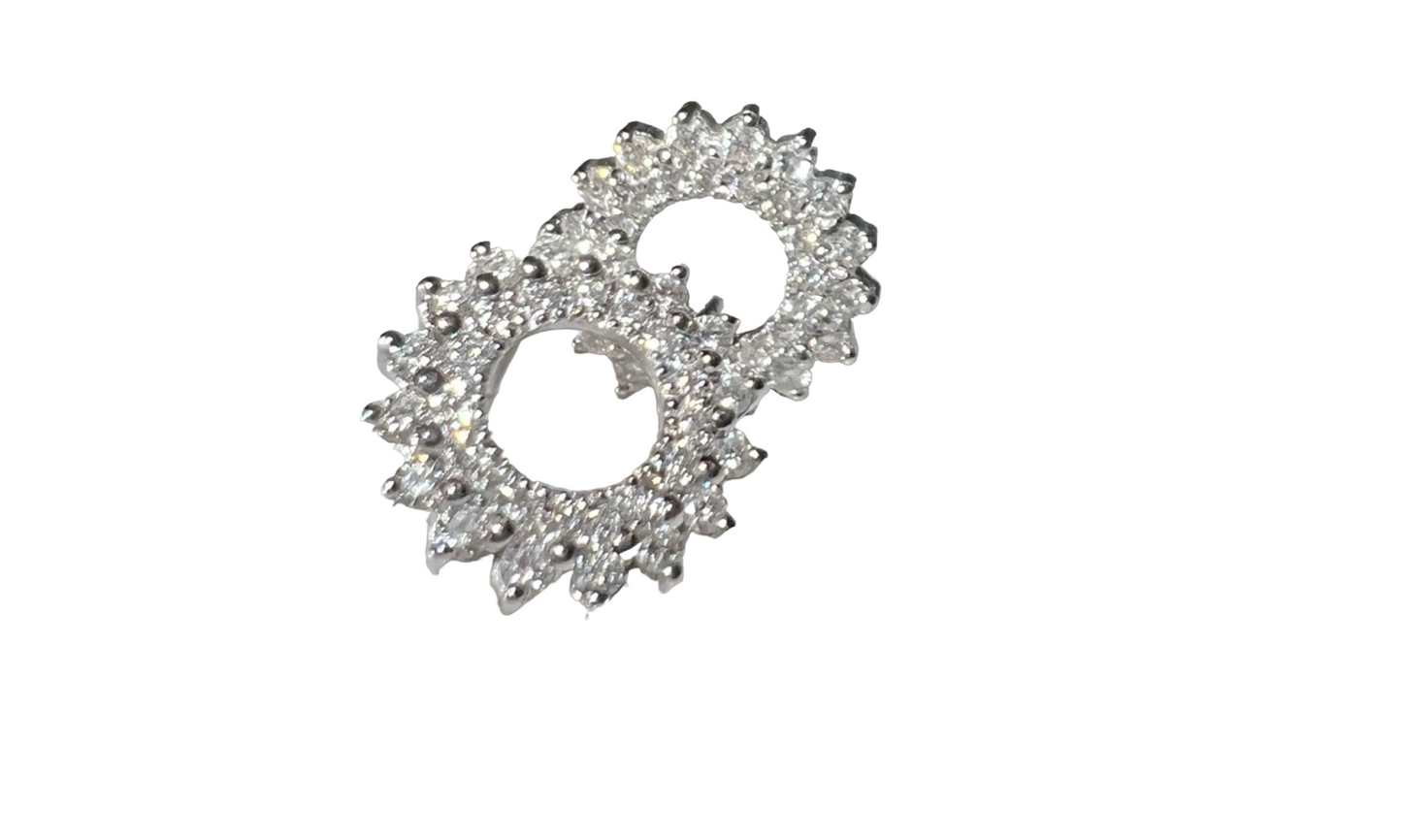 Diamond sun studs